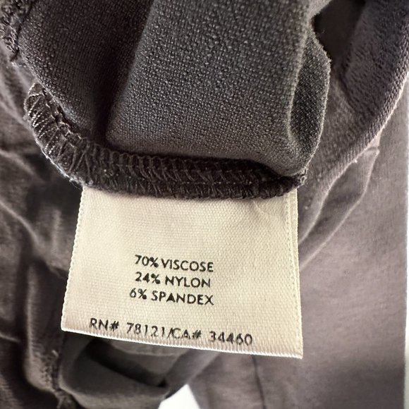 Eileen Fisher Pull On Crop Stretch Pants Gray W28"xL22.5" Womens Petite Small PS - Picture 7 of 7